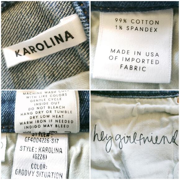 GRLFRND Karolina high rise skinny cropped jeans in Groovy Situation Size 29 NEW - Picture 8 of 10